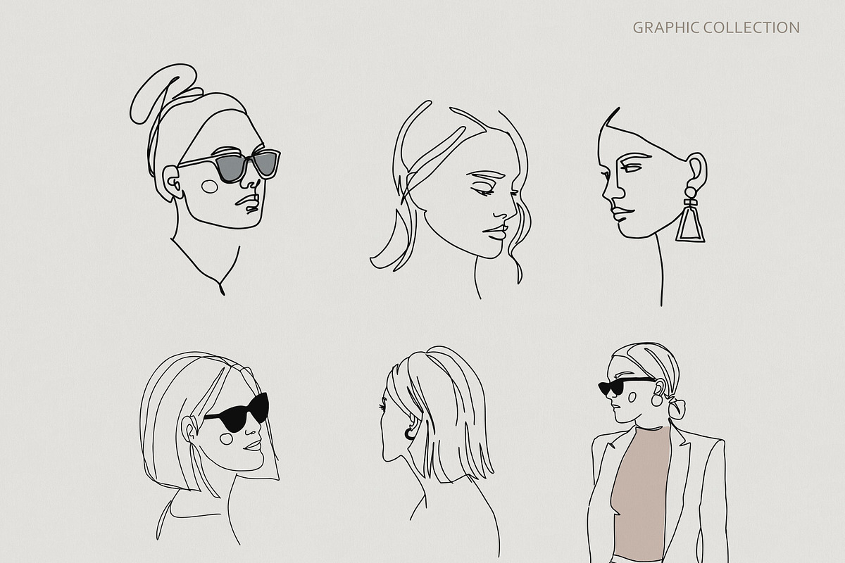 Abstract & Line Art BUNDLE - 4in1, a Person Illustration by ms Julia Nova (Photo 12 of 13)