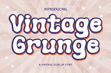 Vintage Grunge - Display Font