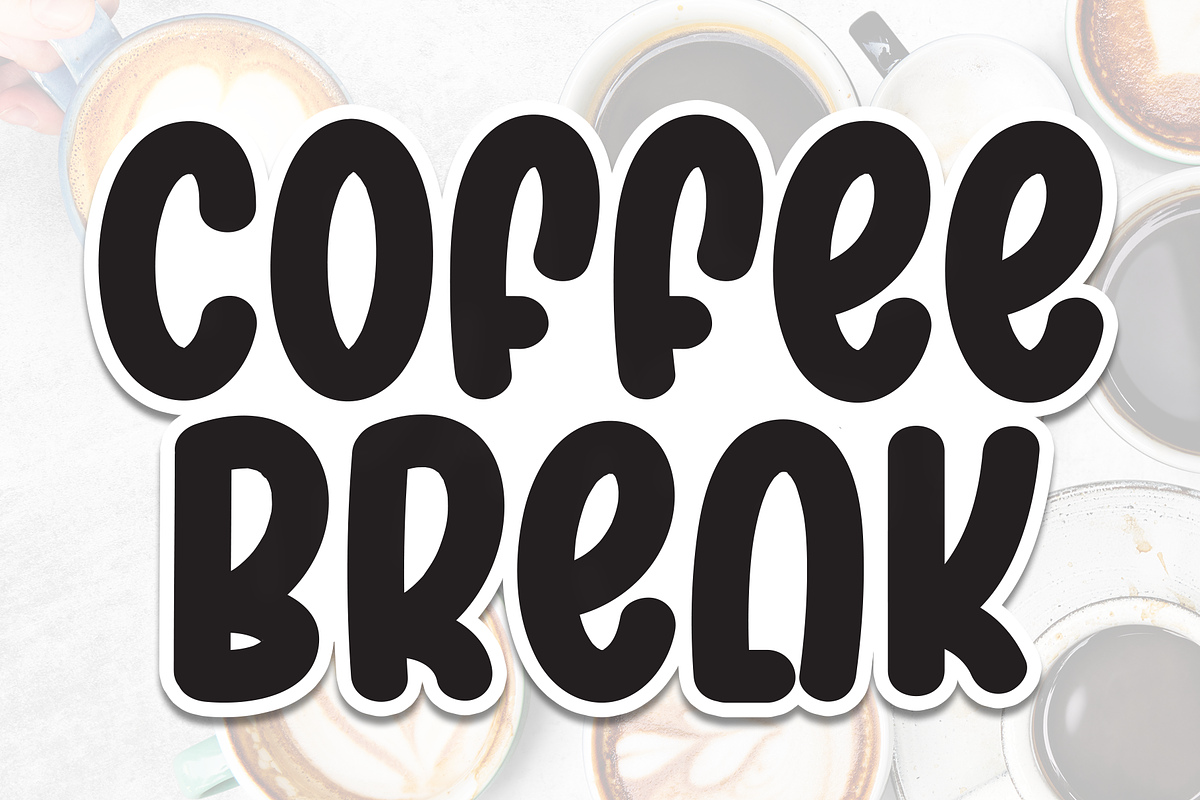 Coffee Break | Script Font, a Script Font by Scratchones (Photo 1 of 8)