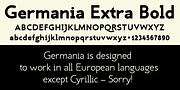 Germania, a Sans Serif Font by Wiescher-Design (Thumbnail 7 of 7)