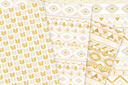 Ivory & Gold Boho Seamless Patterns, a Pattern Graphic by Avenie Digital (Thumbnail 2 of 4)