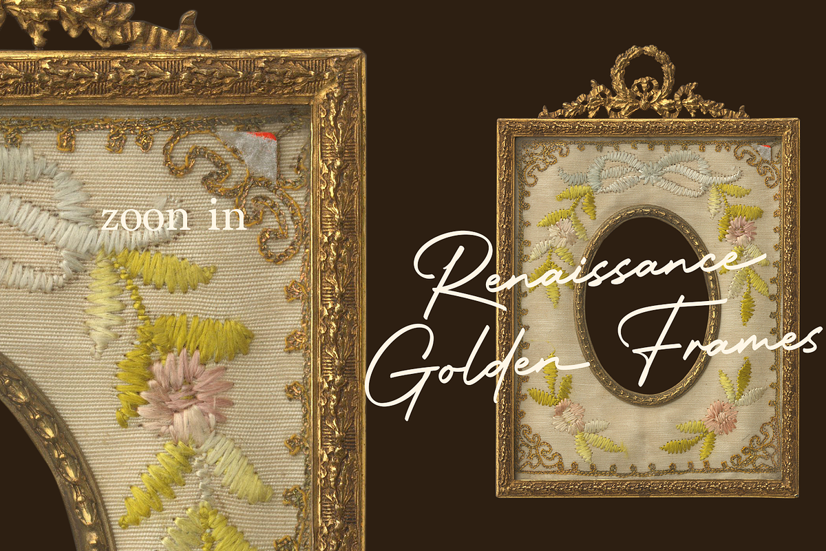 Renaissance Golden Frames Cliparts, an Object Graphic by Lilithcollageart (Photo 4 of 14)