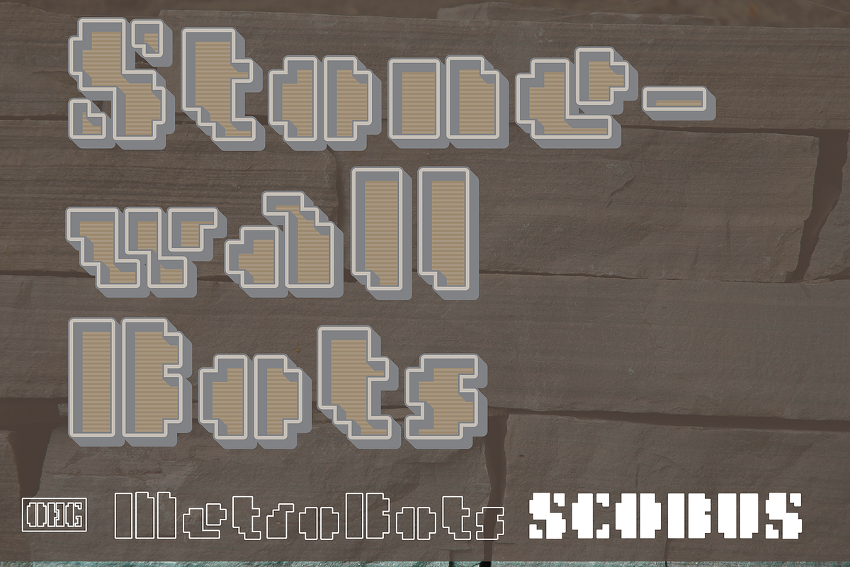 MetroBots Chrome, a Font by Our House Graphics Inc. (Photo 9 of 16)