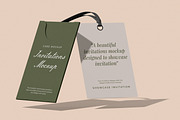 Invitations Mockup, a Merchandise Mockup by Unerispace (Thumbnail 5 of 5)