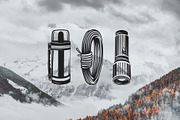 Camping and adventure emblems, an Object Graphic by DOBROGRAPH (Thumbnail 4 of 6)