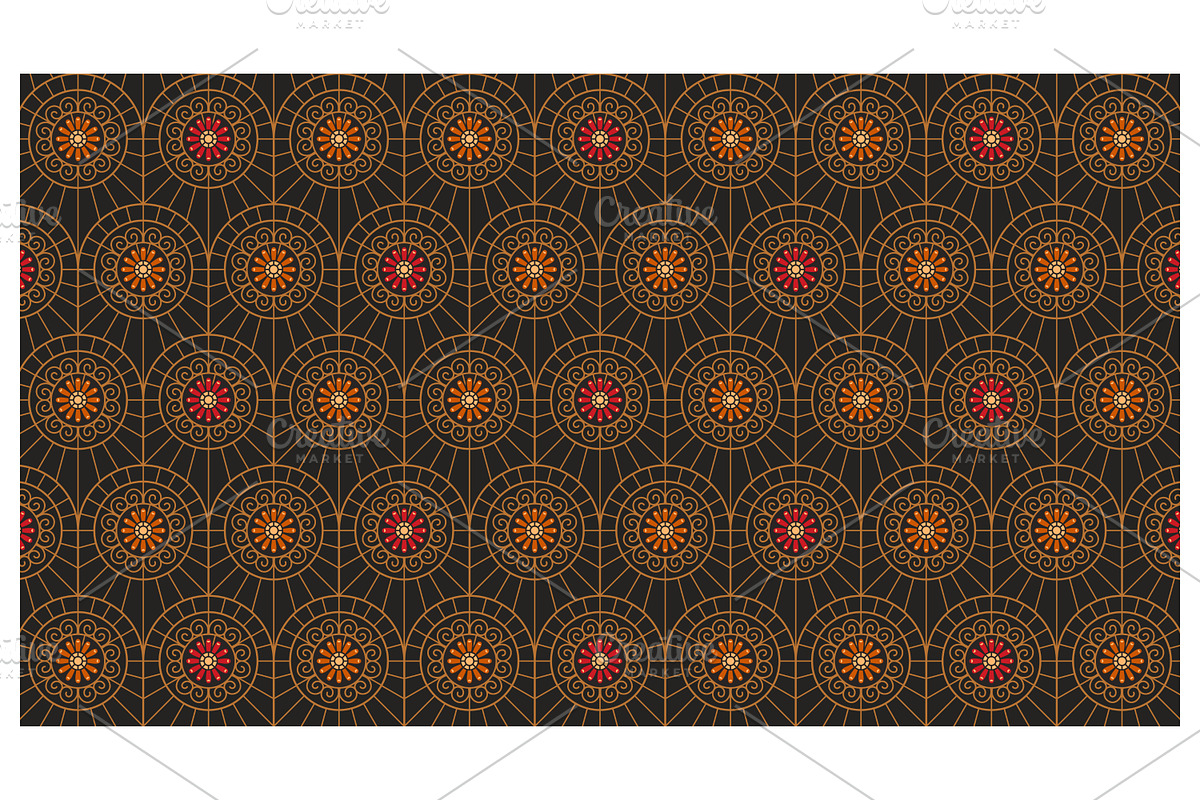 Decorative Floral Ornamentation, a Pattern Graphic by Creative Backgrounds