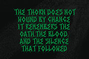 Thorn Oath | Black Metal Font, a Blackletter Font by Denustudios (Thumbnail 6 of 12)