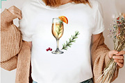 Watercolor Christmas Drinks, a Seasonal Illustration by CreationArt (Thumbnail 6 of 7)