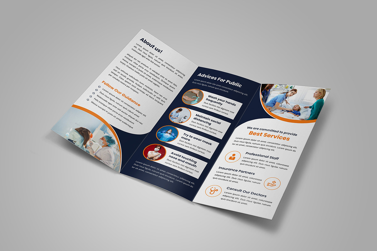 Medical Trifold Brochure Template, a Brochure Template by SamiSimply7 (Photo 5 of 5)