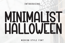 Minimalis Halloween | Script Font
