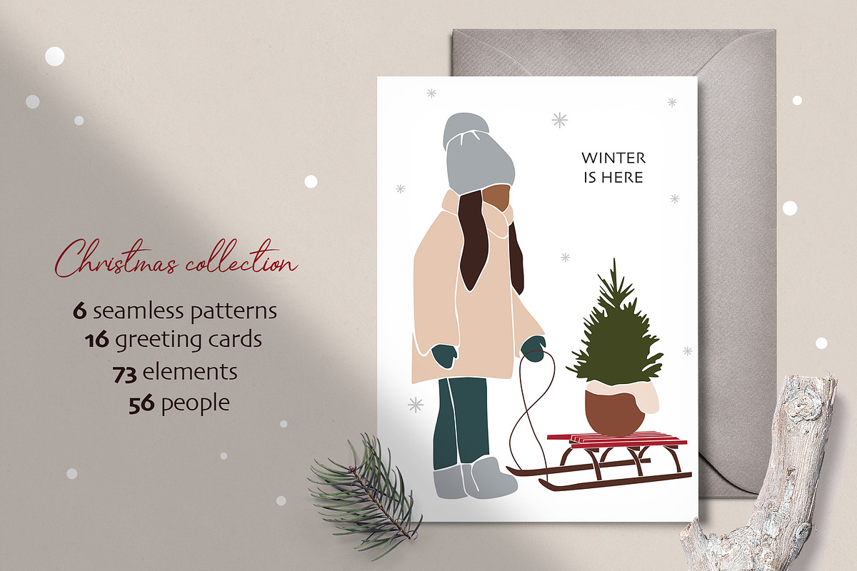 Happy Family. Christmas collection, a Decorative Illustration by EasyArt (Photo 2 of 9)