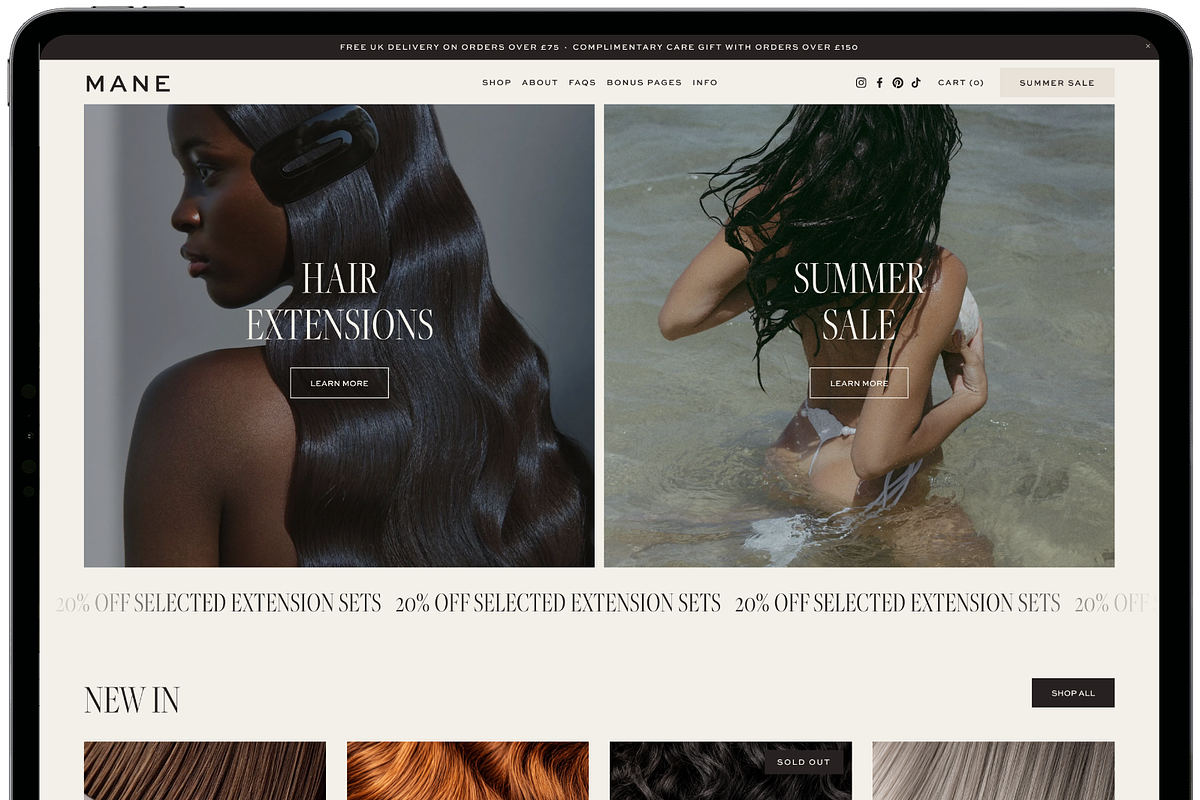 Hair Stylist Squarespace Template, a Squarespace Template by Candor Templates (Photo 4 of 20)