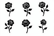 set of vector roses silhouettes, an Illustration by Amazin_art (Thumbnail 14 of 17)