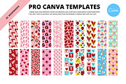 Valentine's Day Bookmark printable, a Card Template by Art's and patterns (Thumbnail 3 of 9)