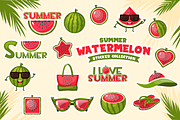 Summer Watermelon Sticker Collection, an Object Graphic by BabySofja (Thumbnail 2 of 4)