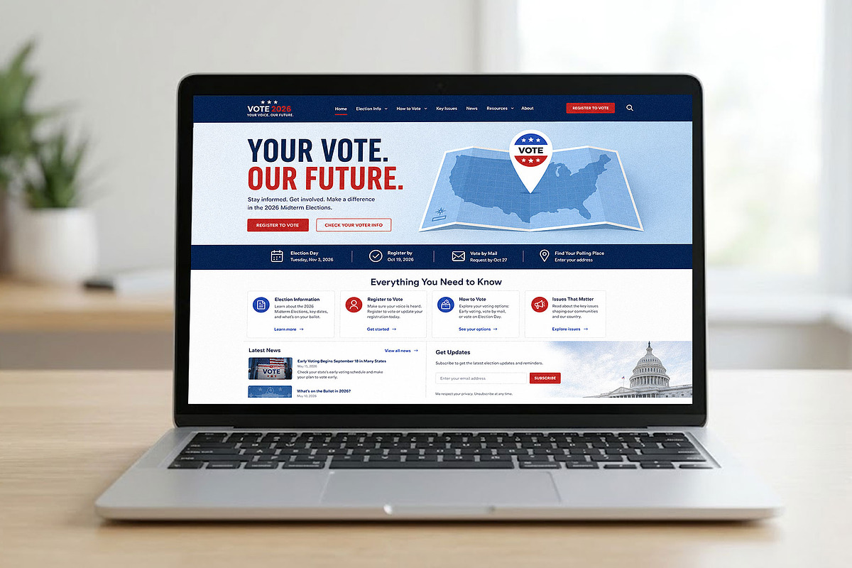 USA Voting Map, an Object Illustration by Vector Kitchen by Zoljo (Photo 3 of 3)