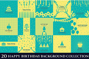 Happy Birthday Backgrounds Bundle, an Illustration by naem021 (Thumbnail 3 of 3)