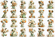 Whimsical Spring Dogs Clipart, an Illustration by Craft Nest (Thumbnail 6 of 11)