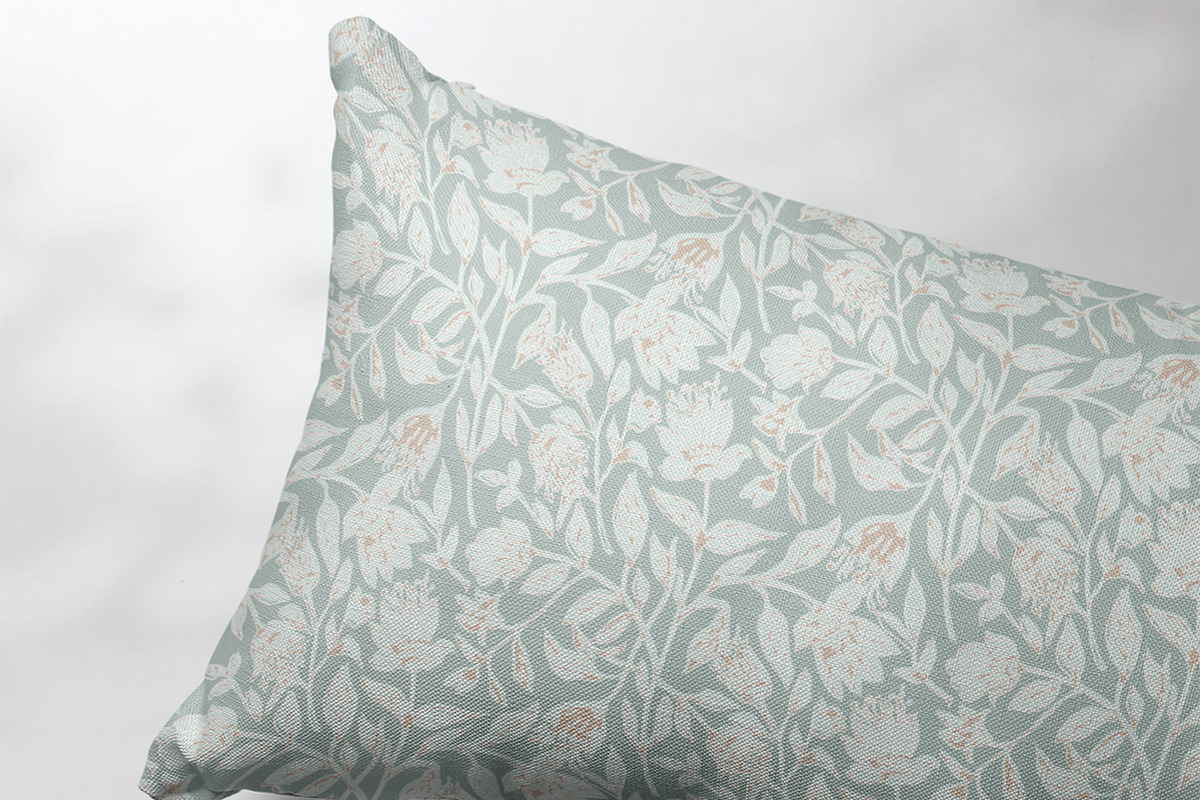 Block Print Floral Seamless Pattern, a Pattern Graphic by JESSIE BLOOM STUDIO (Photo 2 of 3)