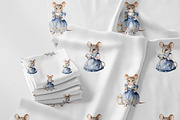 At The Mice Tea Party Collection, an Animal Illustration by Pati Paints (Thumbnail 10 of 14)