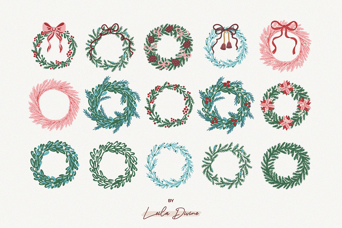 Hand Drawn Christmas Collection, an Object Graphic by Leila Divine (Photo 6 of 22)