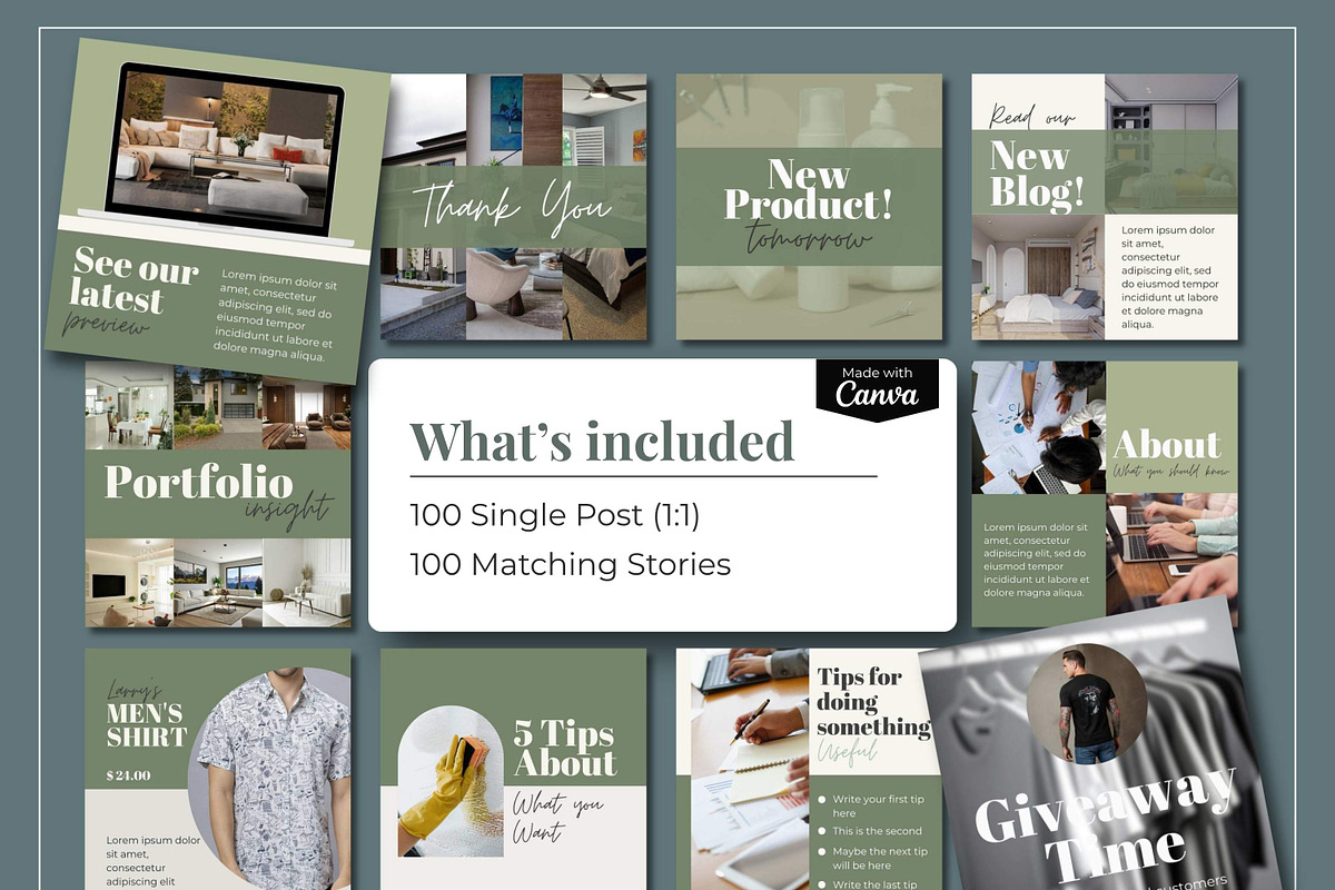 Soft Botanical Instagram Template, a Social Media Template by Everyday Perfection (Photo 4 of 8)