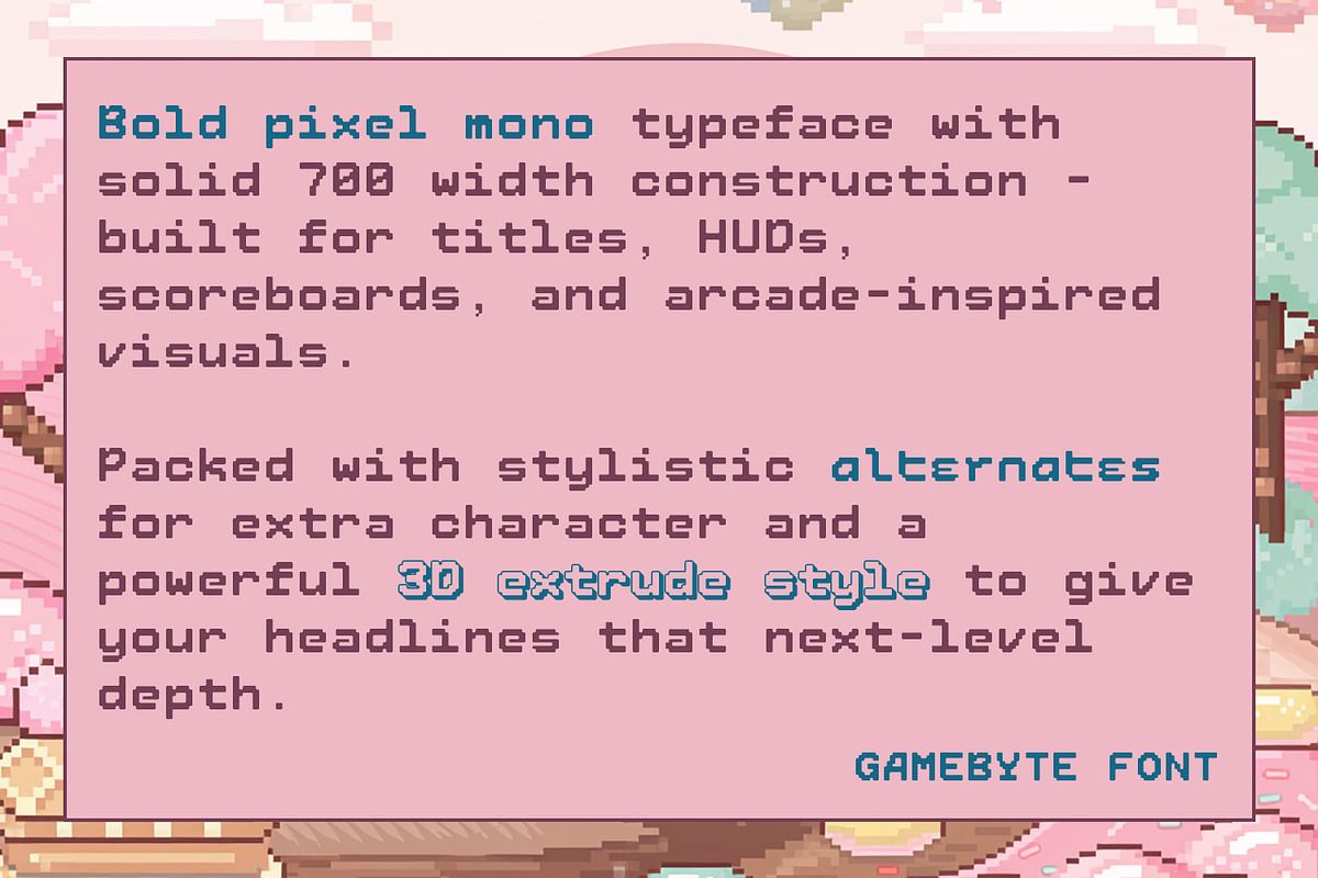 Gamebyte, a Symbol Font by din-studio.com (Photo 4 of 11)