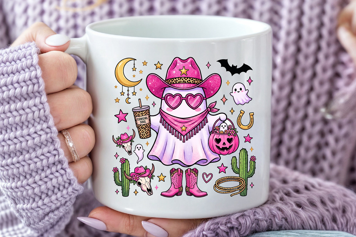 Howdy Halloween Ghost Sublimation, a Seasonal Illustration by Rose Art (Photo 5 of 5)