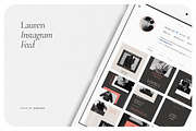LAUREN Instagram Feed, a Social Media Template by Aprilea (Thumbnail 6 of 7)