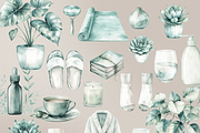 Watercolor Self-Care Clip Art, a Graphic by Asha Glenn Design Studio (Thumbnail 5 of 5)