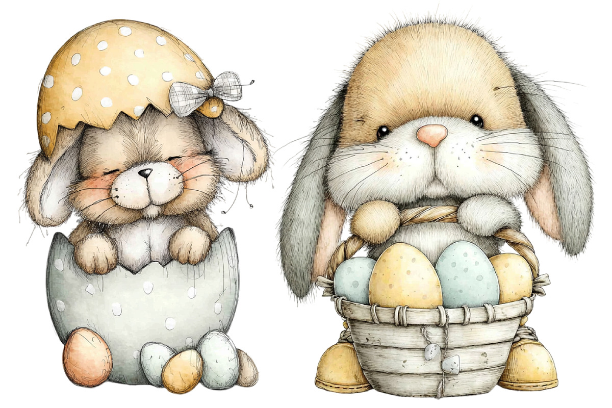 Easter Basket Clipart Set, a Graphic by CitraGraphics (Photo 4 of 5)