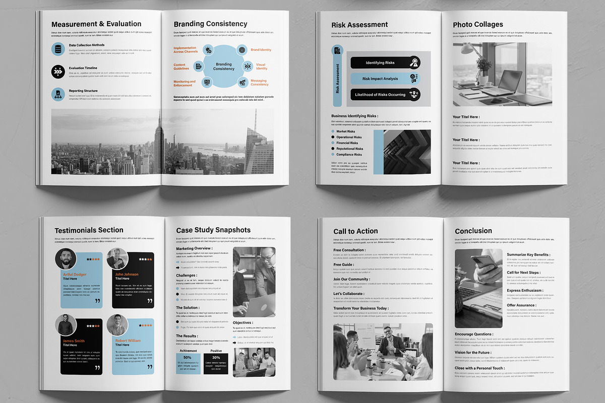Marketing Proposal Layout, a Brochure Template by MightyDesign (Photo 2 of 6)