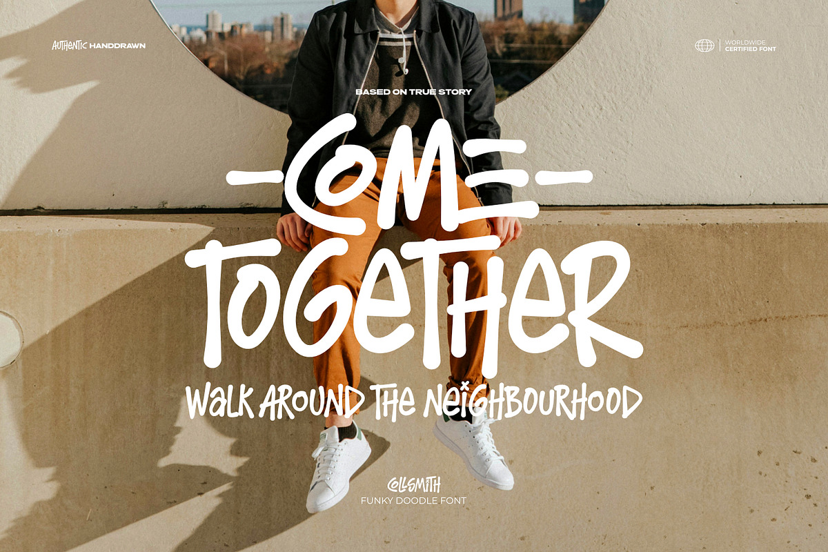 Collsmith - Funky Doodle Font, a Handwritten Font by ikiiko (Photo 3 of 7)