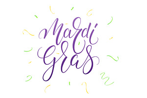 Mardi Gras Lettering