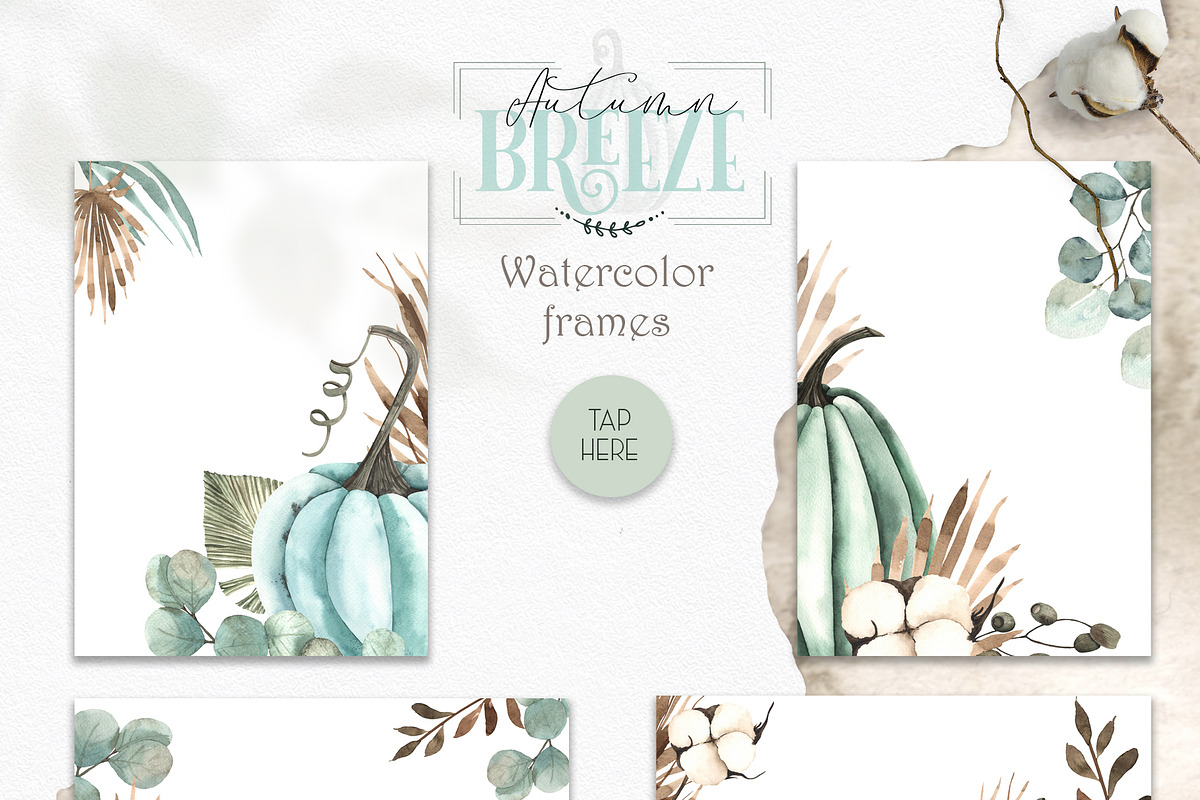 Autumn Breeze. Watercolor collection, an Object Graphic by Ana-Sakuta (Photo 5 of 20)