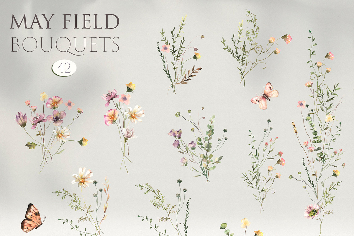 May - Floral Watercolor Collection, a Decorative Illustration by Les Frolova (Photo 4 of 12)