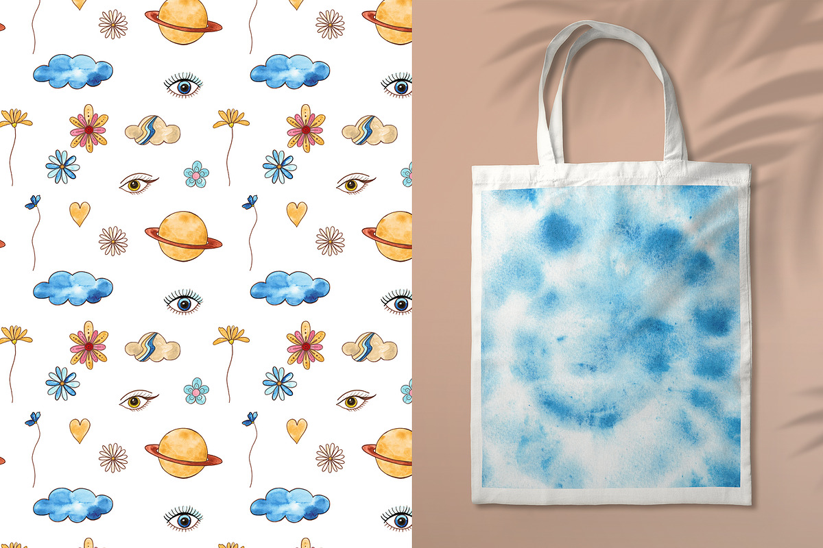 Retro vibes - watercolor collection, an Object Illustration by LeriaArt watercolor (Photo 8 of 8)
