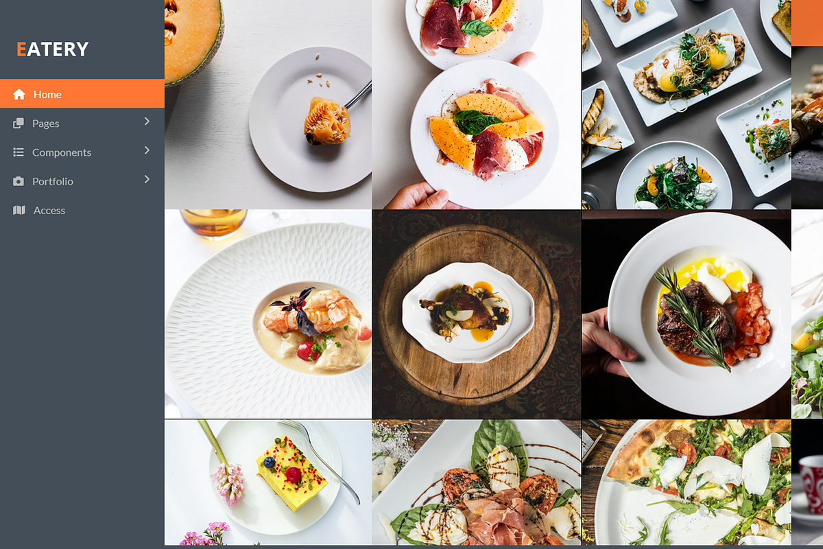 Eatery - Portfolio HTML5 Template, a HTML Template by ColorsThemes (Photo 2 of 3)