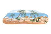 Luxury ocean & sea beach resorts set, an Illustration by Good Studio (Thumbnail 5 of 5)