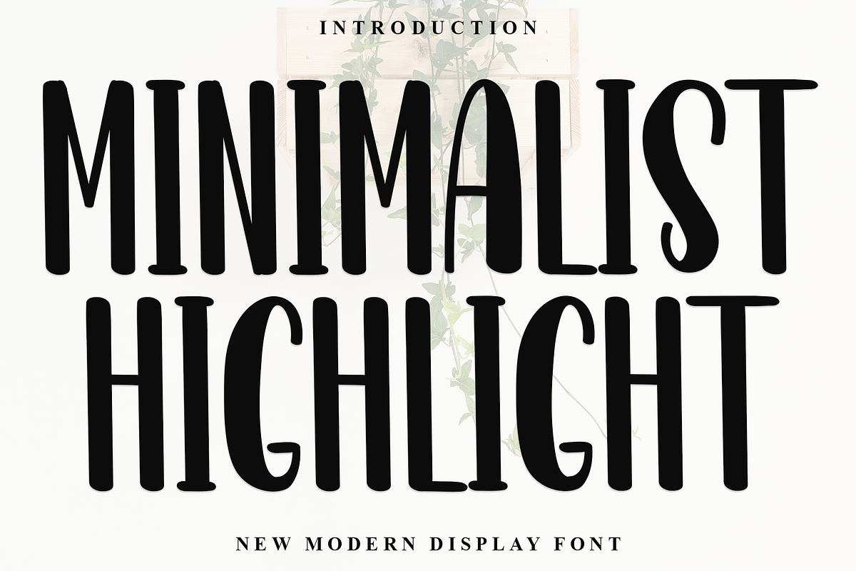 Minimalist Highlight, a Sans Serif Font by InermediaSTUDIO (Photo 1 of 8)