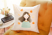 Watercolor Autumn Clipart Fall Girls, an Illustration by Sublimation Artist (Thumbnail 6 of 6)