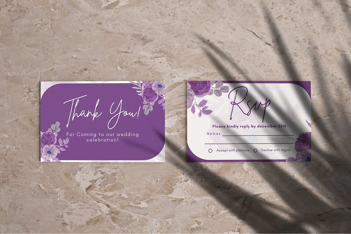 Floral Wedding Suite Canva Template, a Marketing Template by ArbaStudio (Photo 2 of 5)