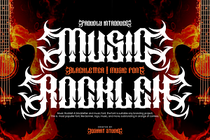 Music Rockleh - Music Font, a Blackletter Font by Iqsiart Studio