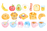 Breakfast Clipart, an Education Illustration by greywalnutstudio (Thumbnail 2 of 3)