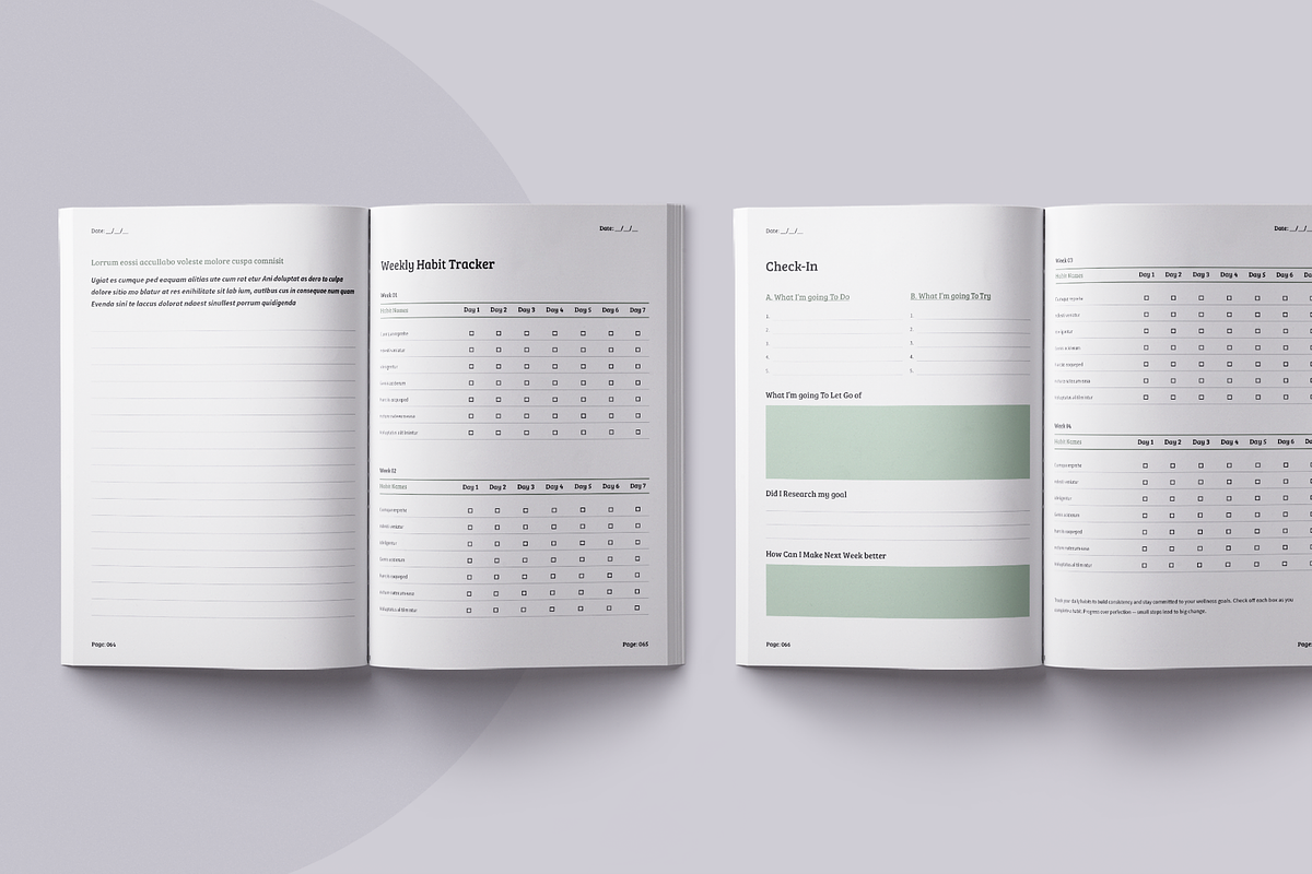 Wellness Journal | Canva, a Brochure Template by ArtisticLand (Photo 10 of 15)