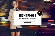 Night Photo Lightroom Presets, an Action Add-On by Dikarte.Store (Thumbnail 1 of 7)