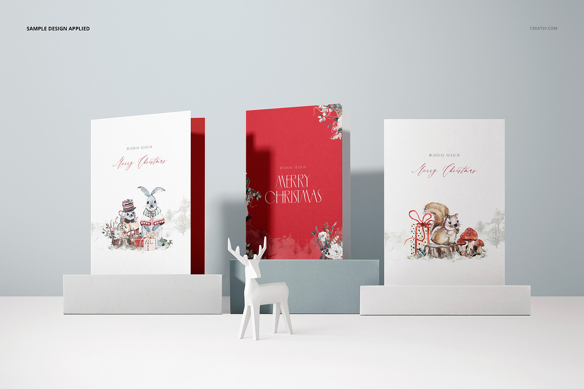 5x7 Greeting Cards Mockup Set, a Merchandise Mockup by creatsy5 (Photo 5 of 16)