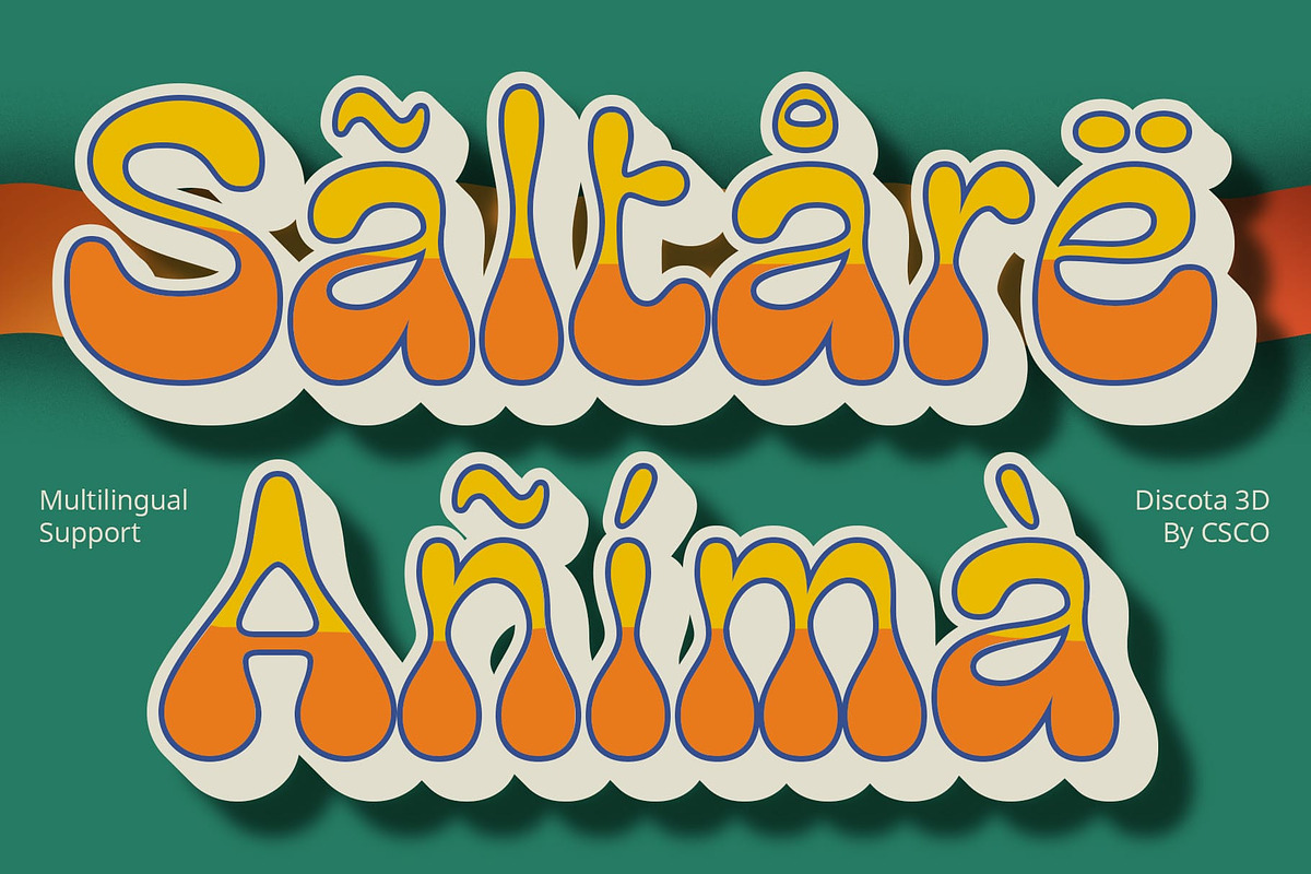Discota 3D, a Sans Serif Font by Craft Supply Co. (Photo 4 of 8)