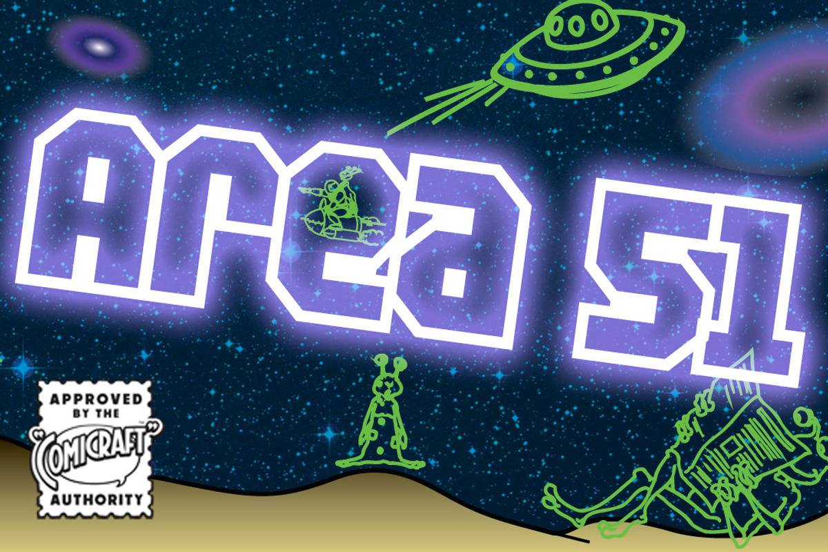 Area 51 - industrial stencil fonts