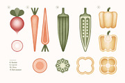 Vegan Illustration Set, a Food Illustration by Paulina Sara Design (Thumbnail 4 of 12)